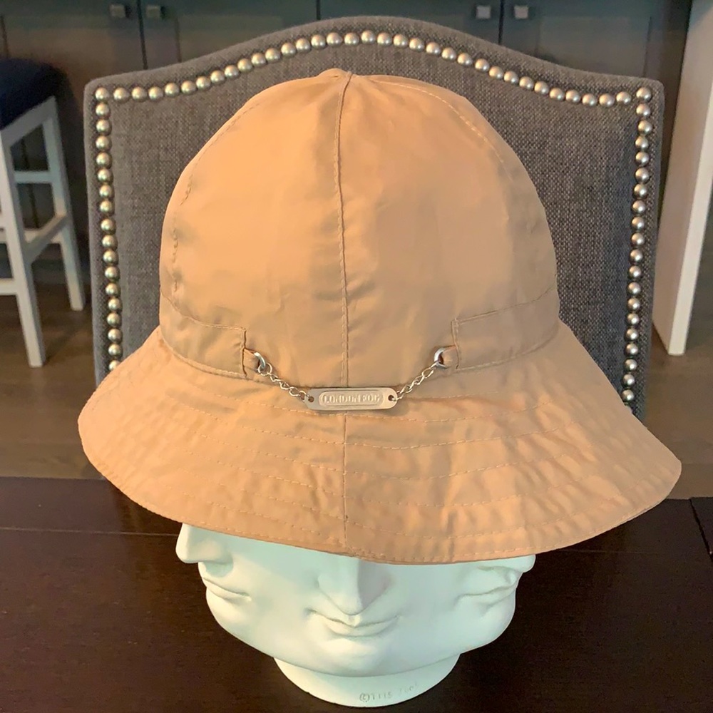 London Fog tan bucket hat